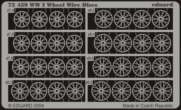 72439 WWI Wheel Wire Discs 1/72 by EDUARD