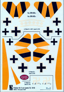 BR-512 The Fokker Dr.1 in Jasta 19 1/48 by BLUE RIDER