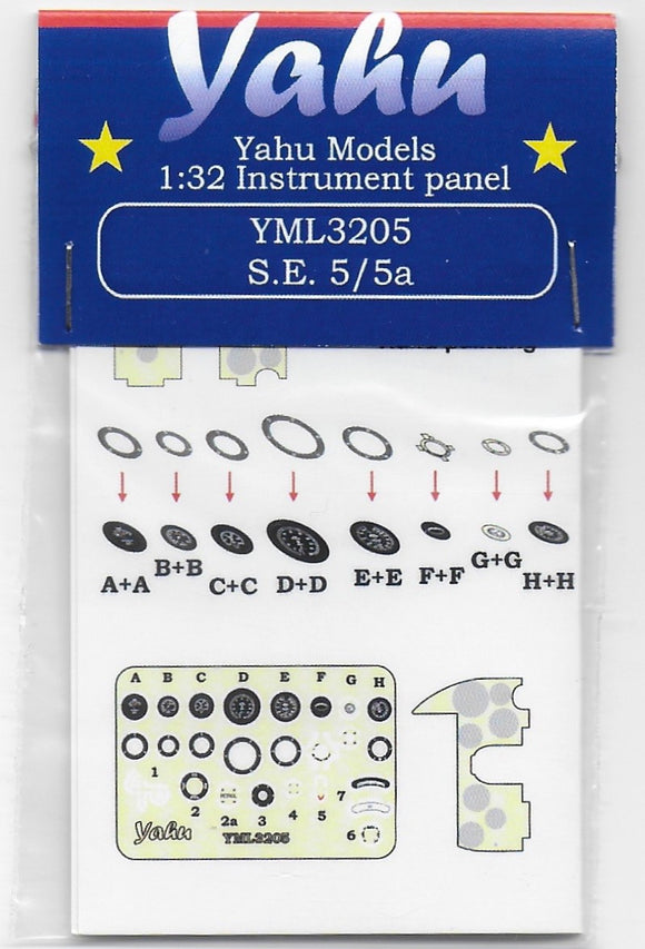 YML3205 S.E.5/S.E.5a Instrument Panel 1/32 by Yahu Models