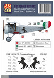 D32-002 Italian Nieuport XVII Francesco Baracca 1/32 by COPPER STATE MODELS