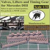 D3207b Complete Timing Gear for Mercedes D.III (easy to assemble) 1/32 by TAURUS