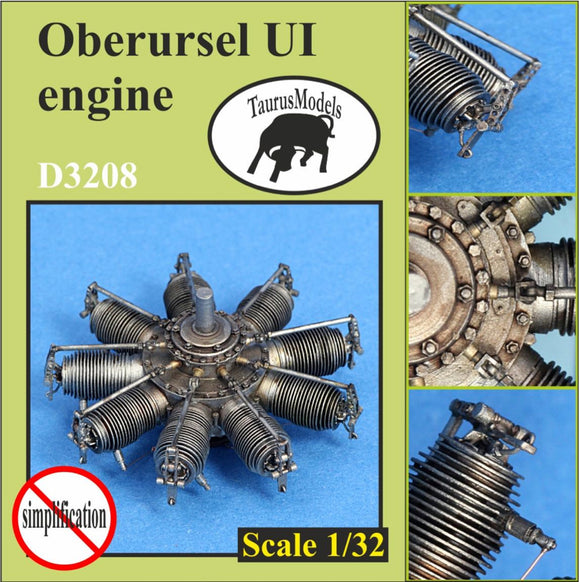 D3208 Oberursal U.I rotary engine 1/32 by TAURUS