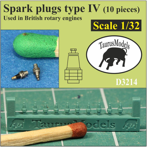 D3214 Spark plugs type IV used in British radial engines (20 pieces) 1/32 by TAURUS