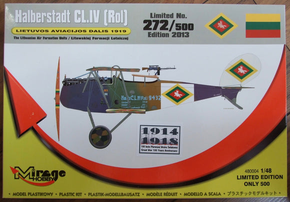 480004 HALBERSTADT CL.IV (Rol) 1/48 by MIRAGE HOBBY Limited #272 of 500
