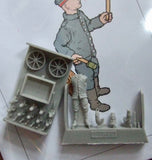 480219 German or Austro-Hungarian WWI Aircraft Armourer with ammo cart 1/48 by AEROBONUS