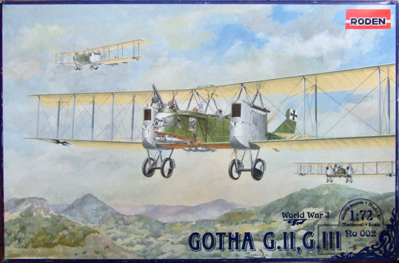 002 GOTHA G.II, GIII 1/72 by RODEN