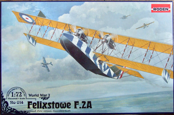 014 FELIXSTOWE F.2A Late version, Saunders-built 1/72 by RODEN (Opened)
