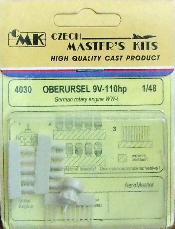4030 Oberursel 9V-110hp engine 1/48 by CMK