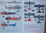 32-019 Fokker D.VII Part 4. 1/32 by LIFELIKE