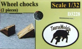 D3228 Wheel chocks2 pieces 1/32 by TAURUS