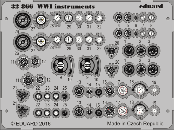 32866 WWI Instruments 1/32 by EDUARD