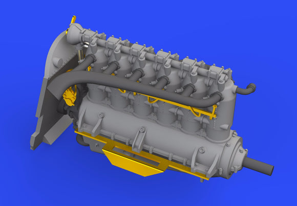 672223 Fokker D.VIIF (OAW) engine / Mercedes D.IIIa for Eduard Kit 1/72 by EDUARD