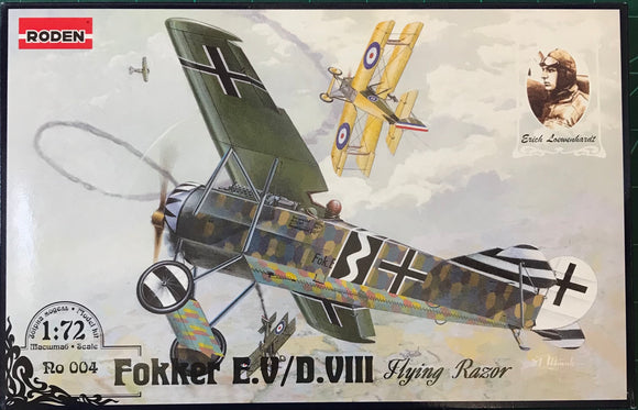004 FOKKER E.V/D.VIII 1/72 by RODEN