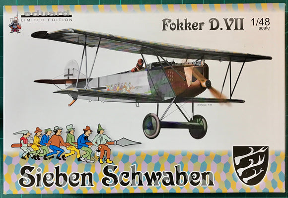 1139 Fokker D.VII (OAW) 'Sieben Schwaben' Ltd Edition 1/48 by EDUARD (2nd Hand)