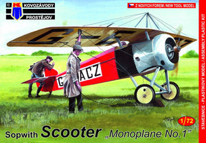KPM0165 Sopwith Scooter 'Monoplane No.1' 1/72 by KOVOZVODY PROSTEJOV