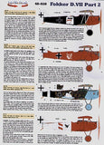 48-028 Fokker D.VII Part 2. 1/48 by LIFELIKE