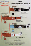 48-028 Fokker D.VII Part 2. 1/48 by LIFELIKE
