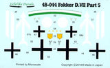 48-044 Fokker D.VII Part 5. 1/48 by LIFELIKE