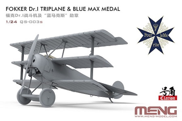 QS-003s Fokker Dr.1 Triplane 1/24 by MENG