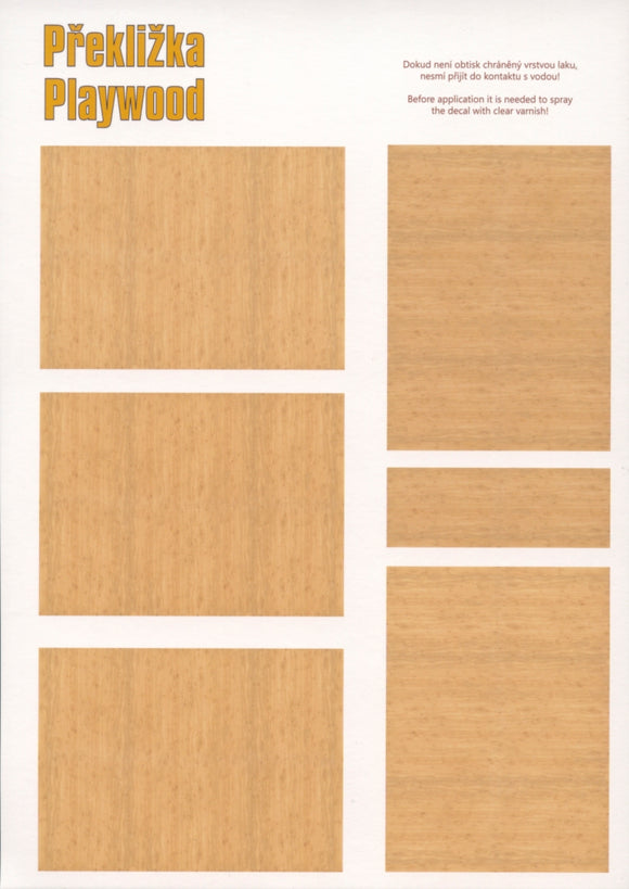 49001 Plywood (Birch) decals 1/48 by PEEWIT