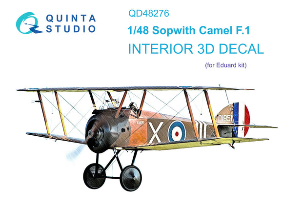 QD48276 Sopwith Camel F.1 Interior 3D decal 1/48 by QUINTA STUDIO
