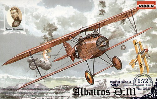 024 ALBATROS D.III Oeffag s153 (early) 1/72 by RODEN