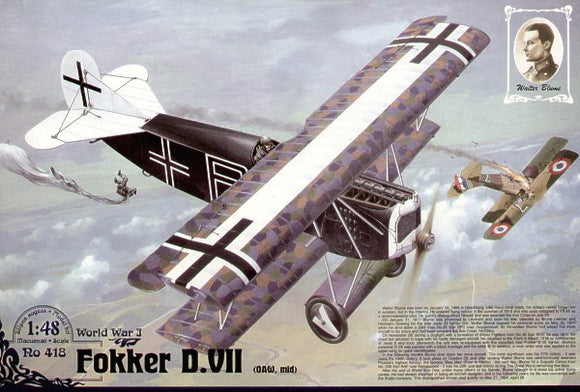 418 Fokker D.VII (OAW, mid) 1/48 by RODEN