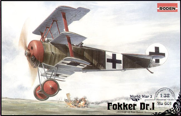 601 FOKKER Dr.1 Triplane 1/32 by RODEN