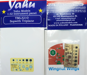 YML3210 Sopwith Triplane instruments 1/32 by YAHU MODELS