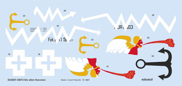 D32007 'Die Alten Kanonen' decals (for MENG kit) 1/32 by EDUARD