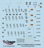 481314 HALBERSTADT CL.IV (Rol) 1/48 by MIRAGE HOBBY