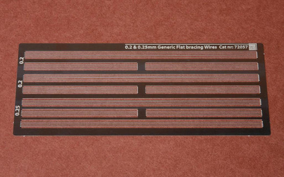 72057 Generic flat rigging wires (0.2 - 0.25mm) 1/72 by S.B.S. Model