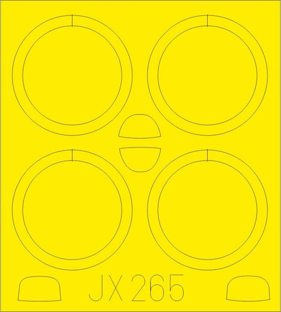 JX265 FOKKER Dr.I MASK (for MENG kit) 1/32 by EDUARD