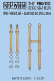 KW3D132005 Fighter Albatross DII, DIII, DV(a) Seat Belt Set 1/32 by KITS-WORLD