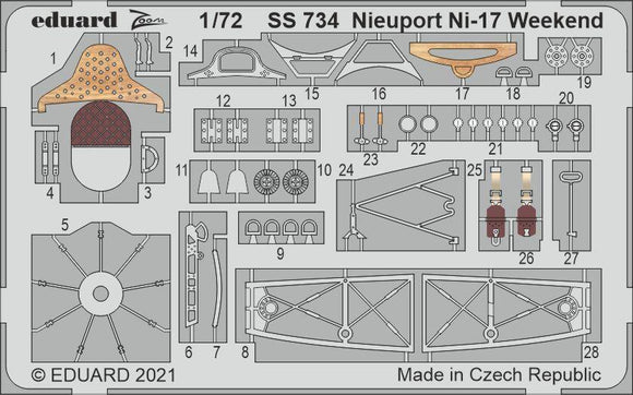 SS734 NIEUPORT Ni-17 Weekend 1/72 by EDUARD